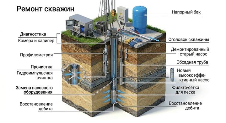Ремонт скважин в Геленджике